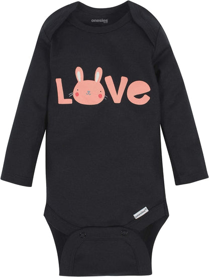 Brand Baby-Girls 6-Pack Long Sleeve Bodysuits